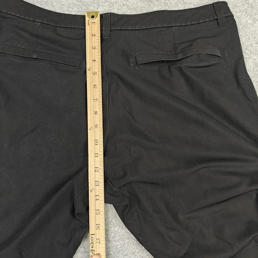 Lululemon‎ Pants Mens 40 Black Slim Fit Stretch Khaki Chino Pockets Casual